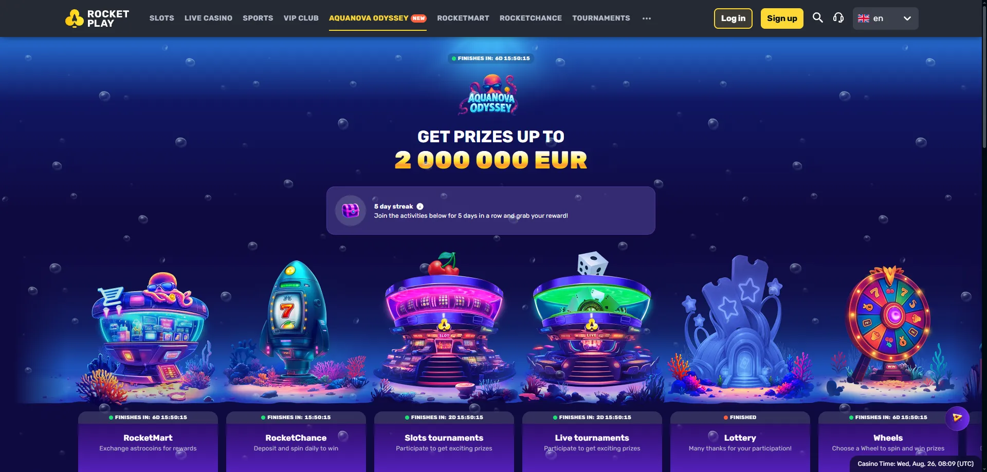 Rocketplay Casino promo codes and bonus offers for 2026